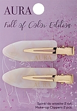 Ganchos de cabelo, pérolas Aura Cosmetics Keep It Gold Edition Make-up Clippers