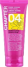 Creme para as mãos "Lichia e lotús" Chapter 04 Lychee & Lotus Hand Cream