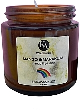 Vela Perfumada de Cera de Soja "Manga e Maracujá" KaWilamowski Mango & Marakuja