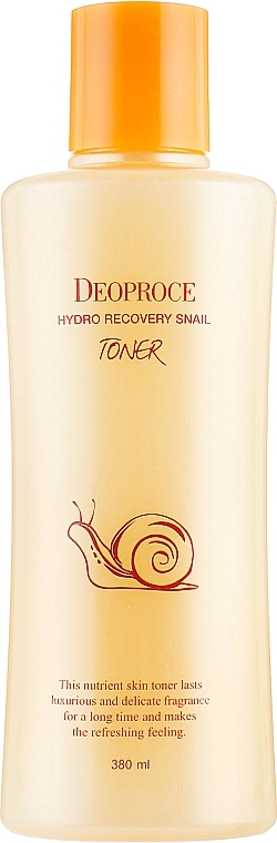 Tónico facial revitalizante com mucina de caracol - Deoproce Hydro Recovery Snail Toner