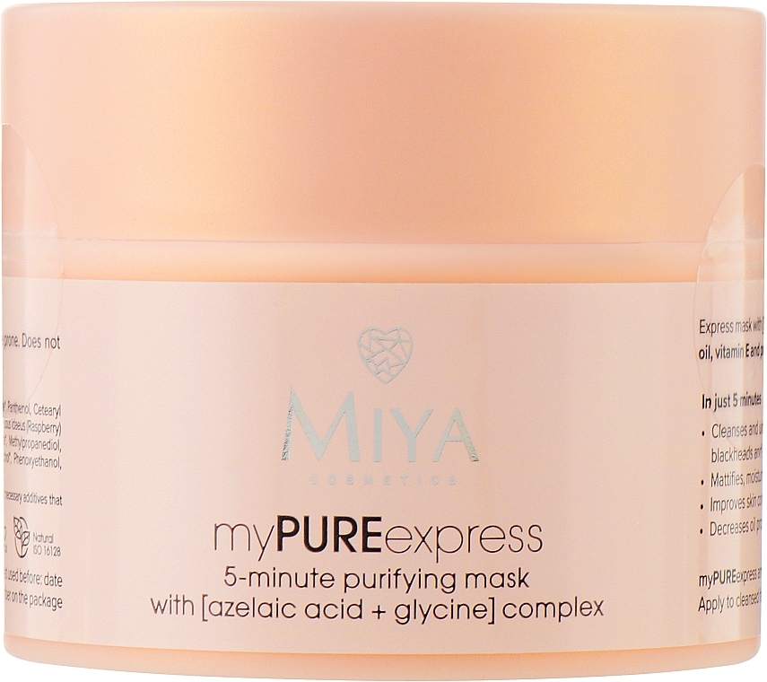 Máscara de limpeza facial - Miya Cosmetics My Pure Express Mask