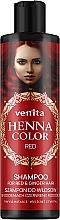 Champô com extrato de henna para cabelos ruivos Venita Henna Color Shampoo Red