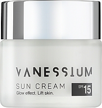 Protetor solar SPF 15 facial Vanessium Sun Cream Glow Effect Lift Skin SPF15