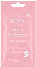 Máscara reafirmante e tensor em folha para rosto Miya Cosmetics MYSUPERmask Firming Facial Mask