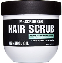 Esfoliante para couro cabeludo com óleo de mentol e queratina Mr.Scrubber Menthol Oil Hair Scrub