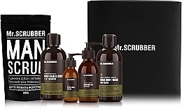 Kit para homens Mr.Scrubber Beauty Box For Man (scr/200 g + sh/gel/250 ml + shm/250 ml + gel/125 ml + ash/cr/100 ml)