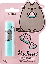 Bálsamo labial com aroma de melancia Aura Pusheen Lip Balm Watermelon Acent