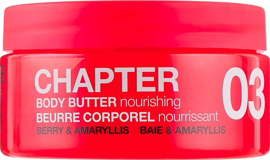 Creme-manteiga corporal "Framboesa e amarílis" - Chapter 03 Berry & Amaryllis Nourishing Body Butter