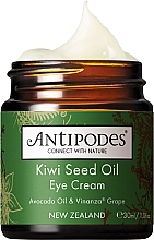 Creme para o contorno dos olhos com óleo de sementes de kiwi Antipodes Kiwi Seed Oil Eye Cream