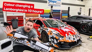 10 HOUR LAMBORGHINI TRANSFORMATION! *NEW WRAP REVEAL*