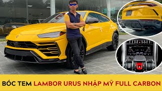 Bóc tem Lamborghini Urus 2020 nhập Mỹ, full carbon... đỉnh bậc nhất Việt Nam