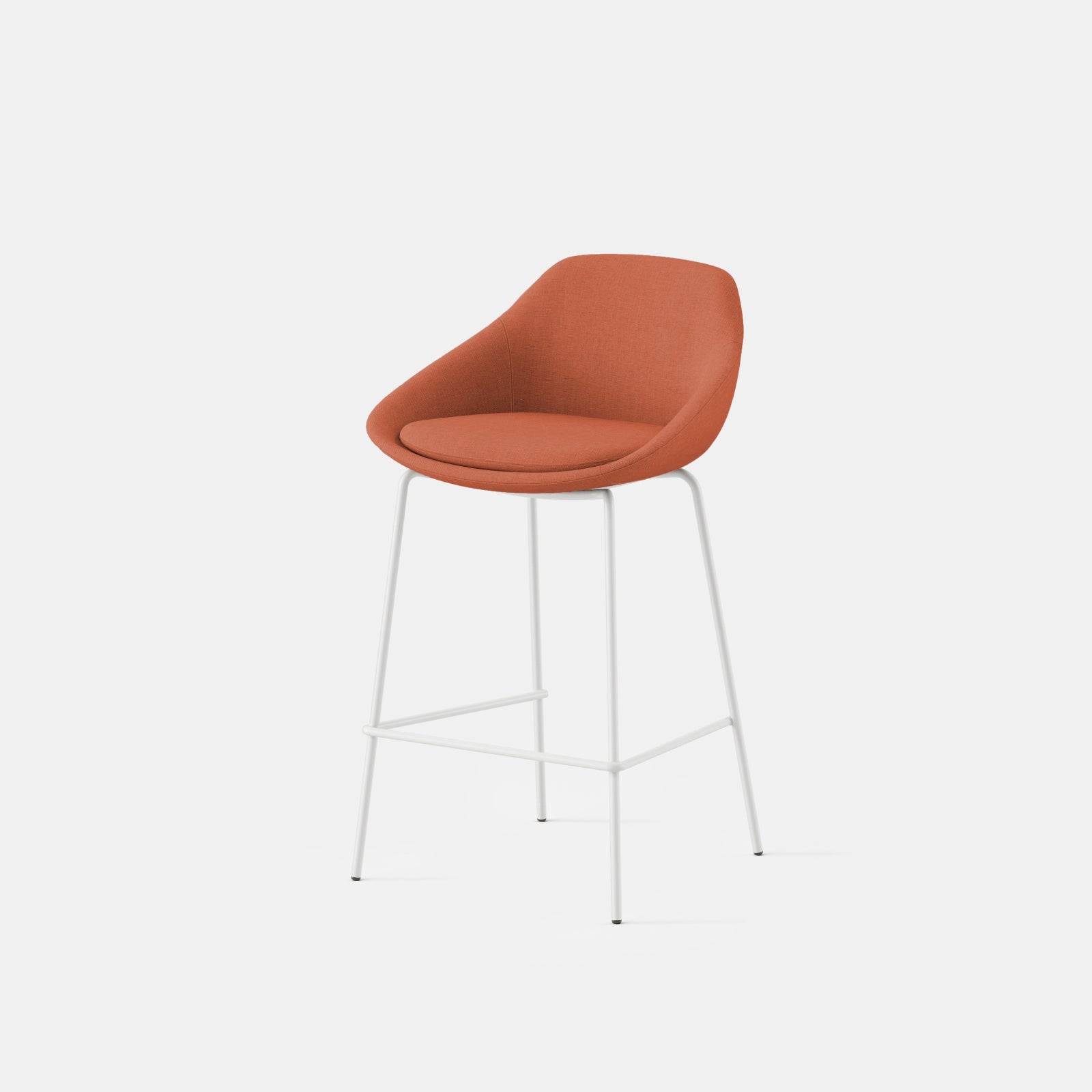 Seat Color:Burnt Orange; Height:Counter Height