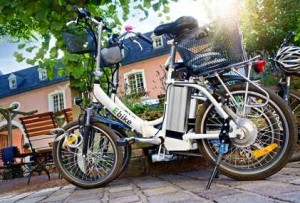 E-Bike Elektrofahrrad in der Stadt