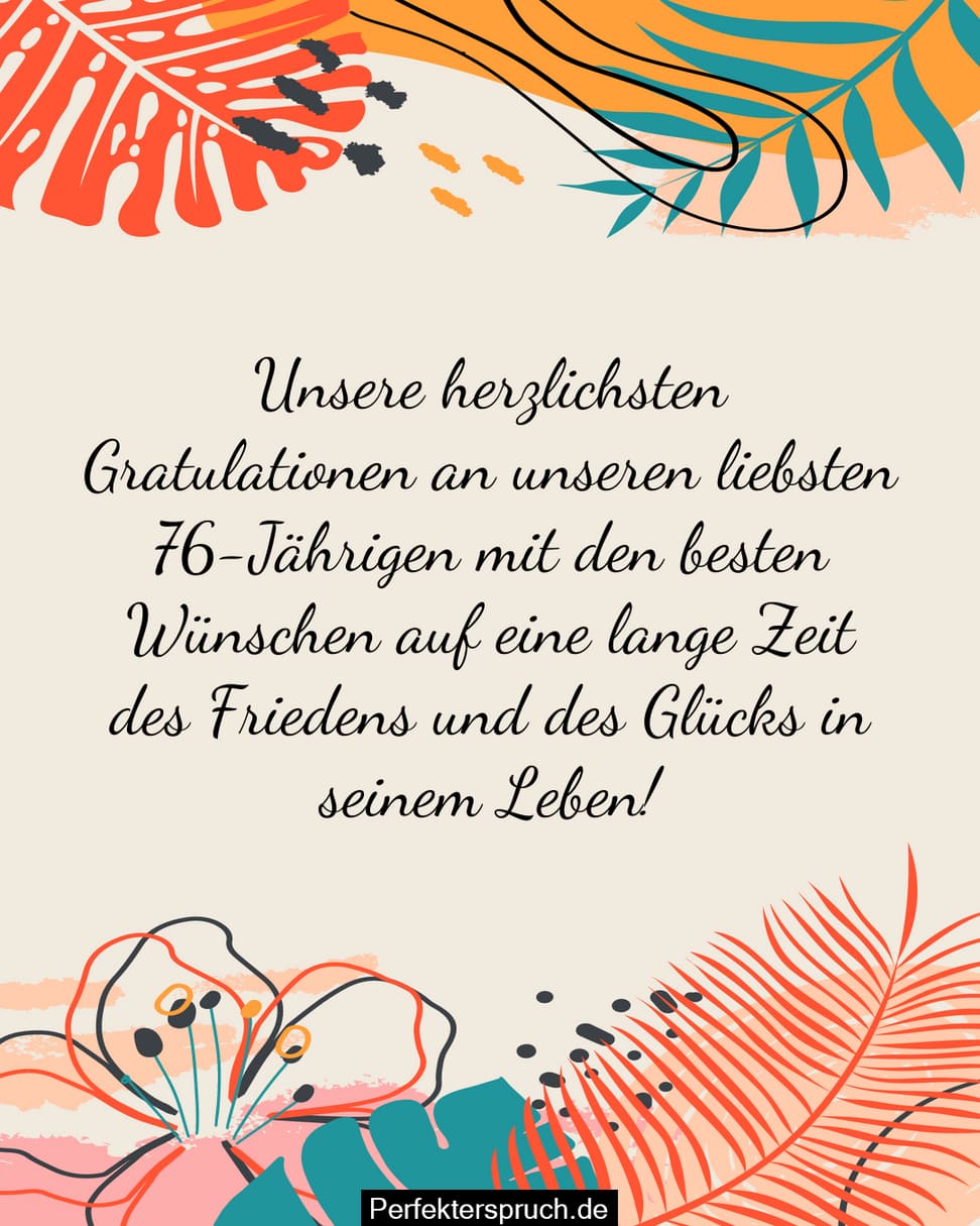 glueckwuensche 76 geburtstag schoen