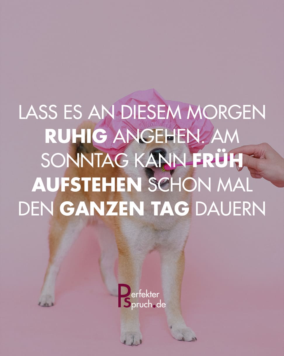 sonntag morgen lustig