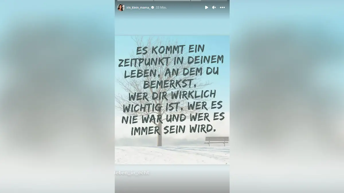 Iris Klein bei Insta