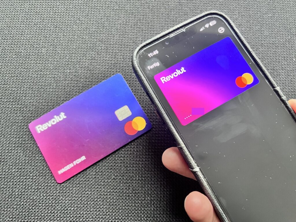 Revolut virtuelle und physische Mastercard