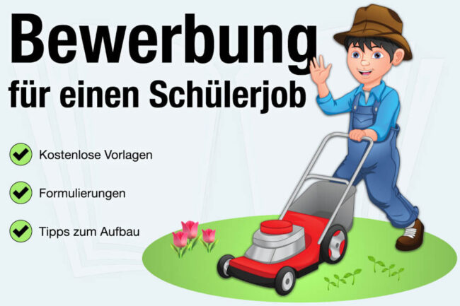 Bewerbung Schülerjob: Vorlage + Tipps zum Aufbau