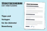 Taetigkeitsbeschreibung Bewerbung Tipps Vorlage