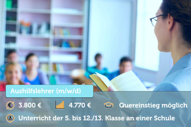 Aushilfslehrer: Aufgaben, Gehalt, Ausbildung + Bewerbung