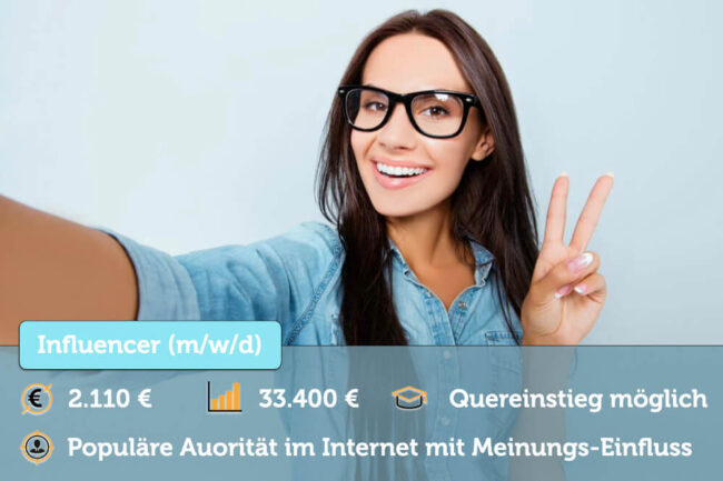 Influencer werden: Bedeutung, Gehalt + Tipps zum Beruf