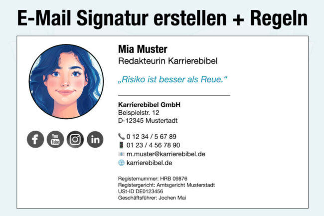 E-Mail-Signatur: Wichtige Regeln – richtig erstellen