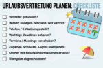 Urlaubsvertretung Planen Checkliste Tipps