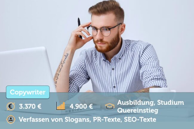 Copywriter werden: Gehalt, Jobs, Ausbildung