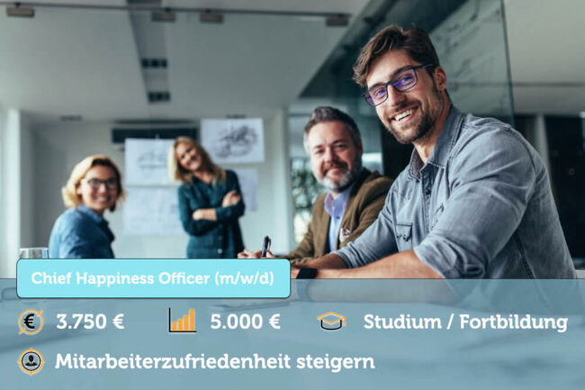 Chief Happiness Officer: Ausbildung, Aufgaben & Gehalt