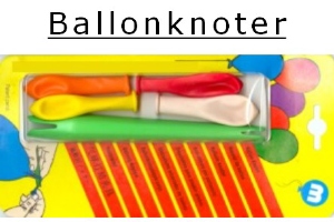 Luftballonknoter - praktische Hilfe zum Verknoten von Ballons