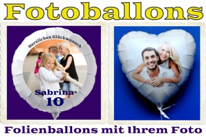 Fotoballons mit Helium