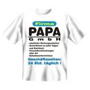 T-Shirt mit Motiv/Spruch Papa GmbH weiß