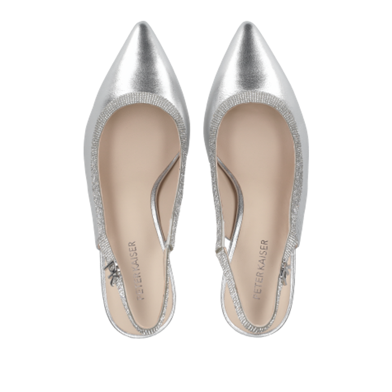 Peter Kaiser 79641 941 Peeptoes & Slingpumps in silber