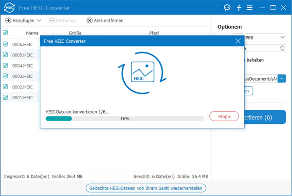 HEIC-Dateien konvertieren