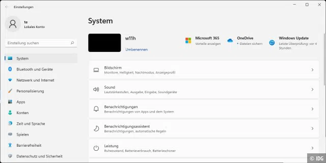 Die „Einstellungen“ sind bei Windows 11 gut strukturiert. Eine Suchfunktion hilft beim Auffinden der gewünschten Optionen.