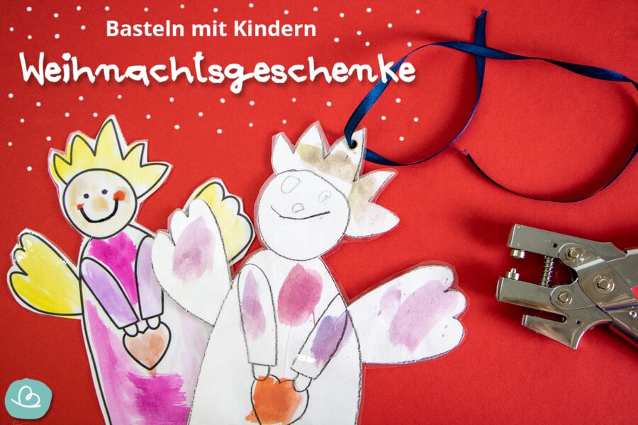 Weihnachtsgeschenke mit Kindern basteln