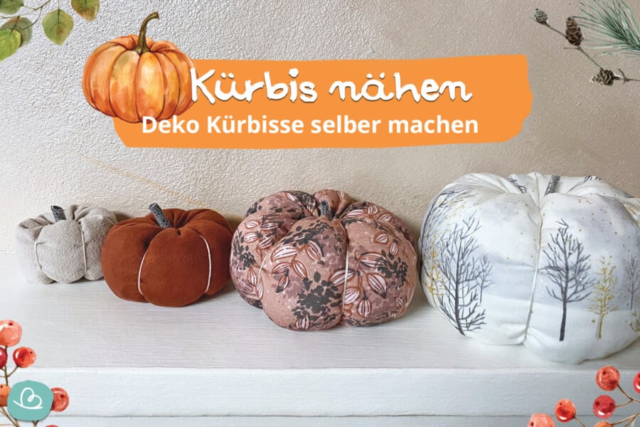 Kürbis nähen | Deko Kürbisse selber machen