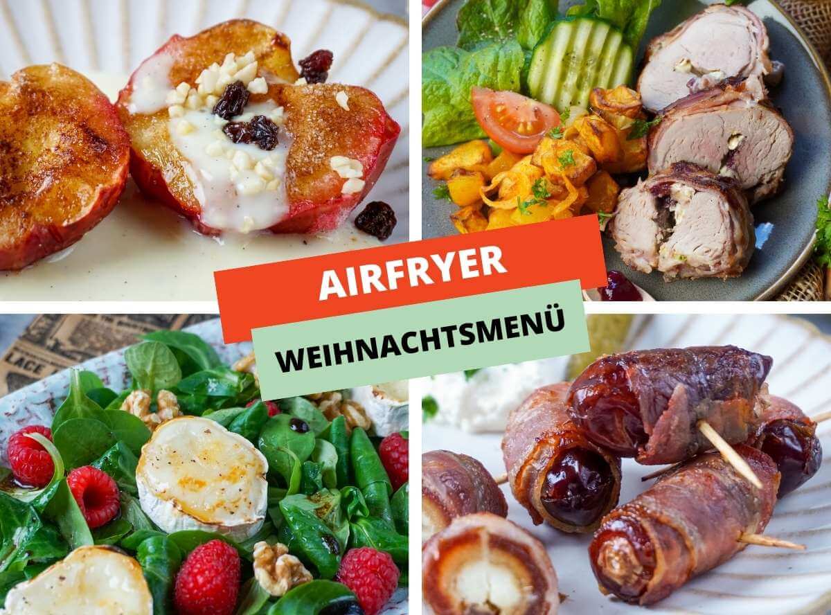 Weihnachtsmenü aus dem Airfryer