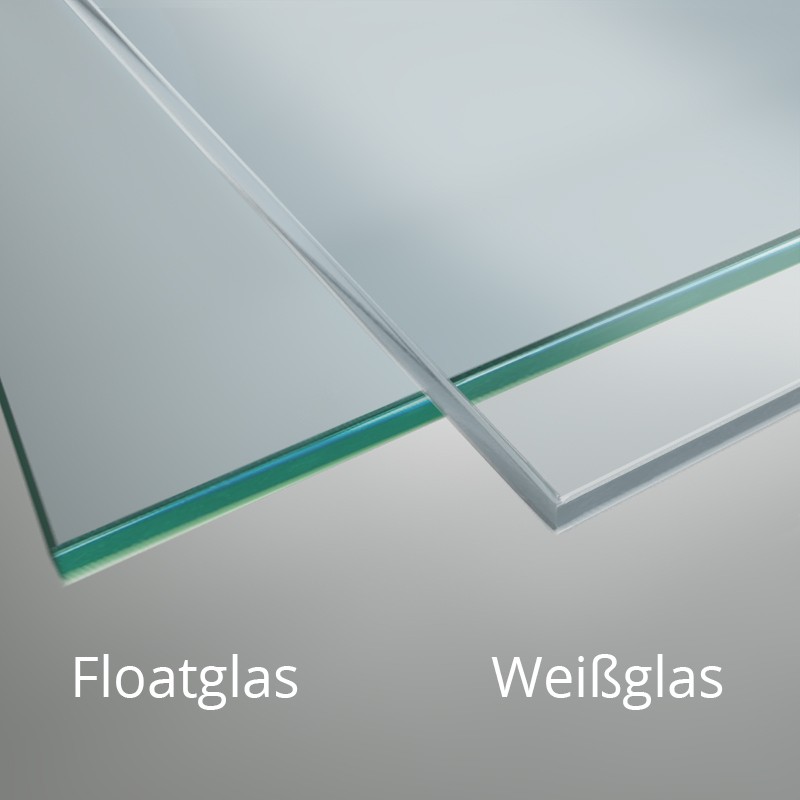 Unterschied normales Glas - Weißglas