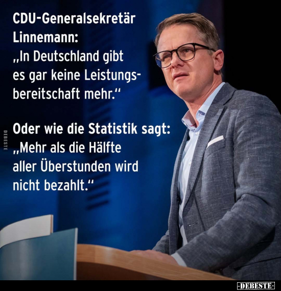 CDU-Generalsekretär Linnemann.. - Lustige Bilder | DEBESTE.de