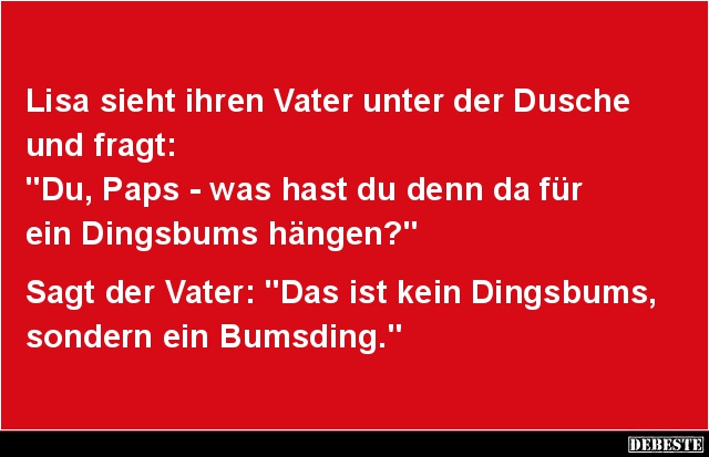 Lisa sieht ihren Vater unter der Dusche... - Lustige Bilder | DEBESTE.de