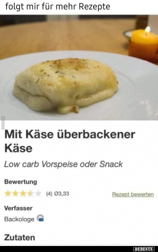 Folgt mir für mehr Rezepte.. - Lustige Bilder | DEBESTE.de