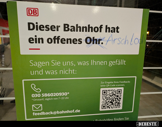 Dieser Bahnhof hat ein offenes.. - Lustige Bilder | DEBESTE.de