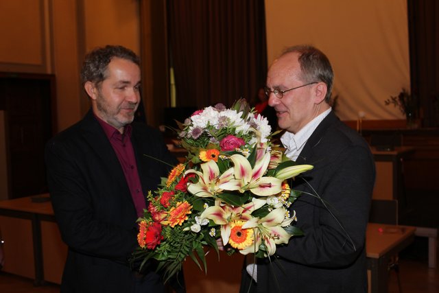 Die Linkspartei stellt in dieser Legislaturperiode mit Sören Benn (links) den Bürgermeister und mit Michael van der Meer den BV-Vorsteher. | Foto: Bernd Wähner