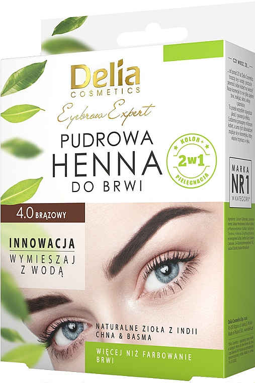 Henna für die Augenbrauen - Delia Cosmetics Eyebrow Expert Brow Henna