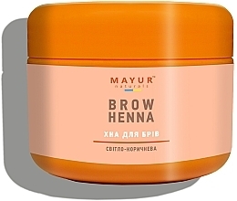 Mayur Augenbrauen-Henna hellbraun