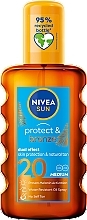 Sonnenschutzöl NIVEA Sun Care Protect & Bronze Oil SPF 20