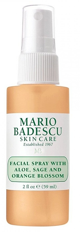 Feuchtigkeitsspendendes Gesichtsspray mit Aloe, Salbei und Orangenblüten - Mario Badescu Facial Spray with Aloe Sage & Orange Blossom