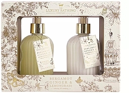 Handpflegeset Grace Cole The Luxury Bathing Bergamot Ginger & Lemongrass Set (Handlotion 400ml + Handcreme 400ml)