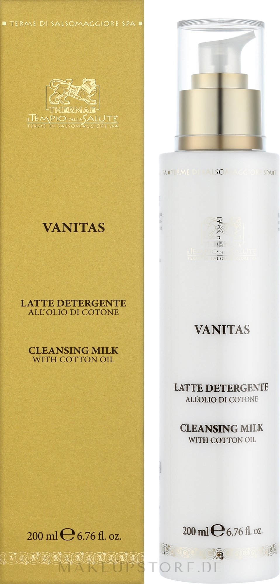 Reinigende Thermalmilch für empfindliche Haut Thermae Vanitas Cleansing Milk